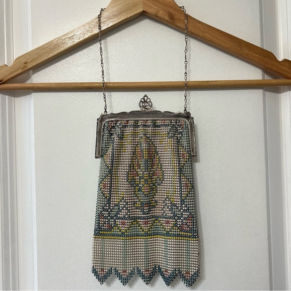 Whiting & Davis Handbags - Antique Whiting & Davis Art Deco Mesh Bag